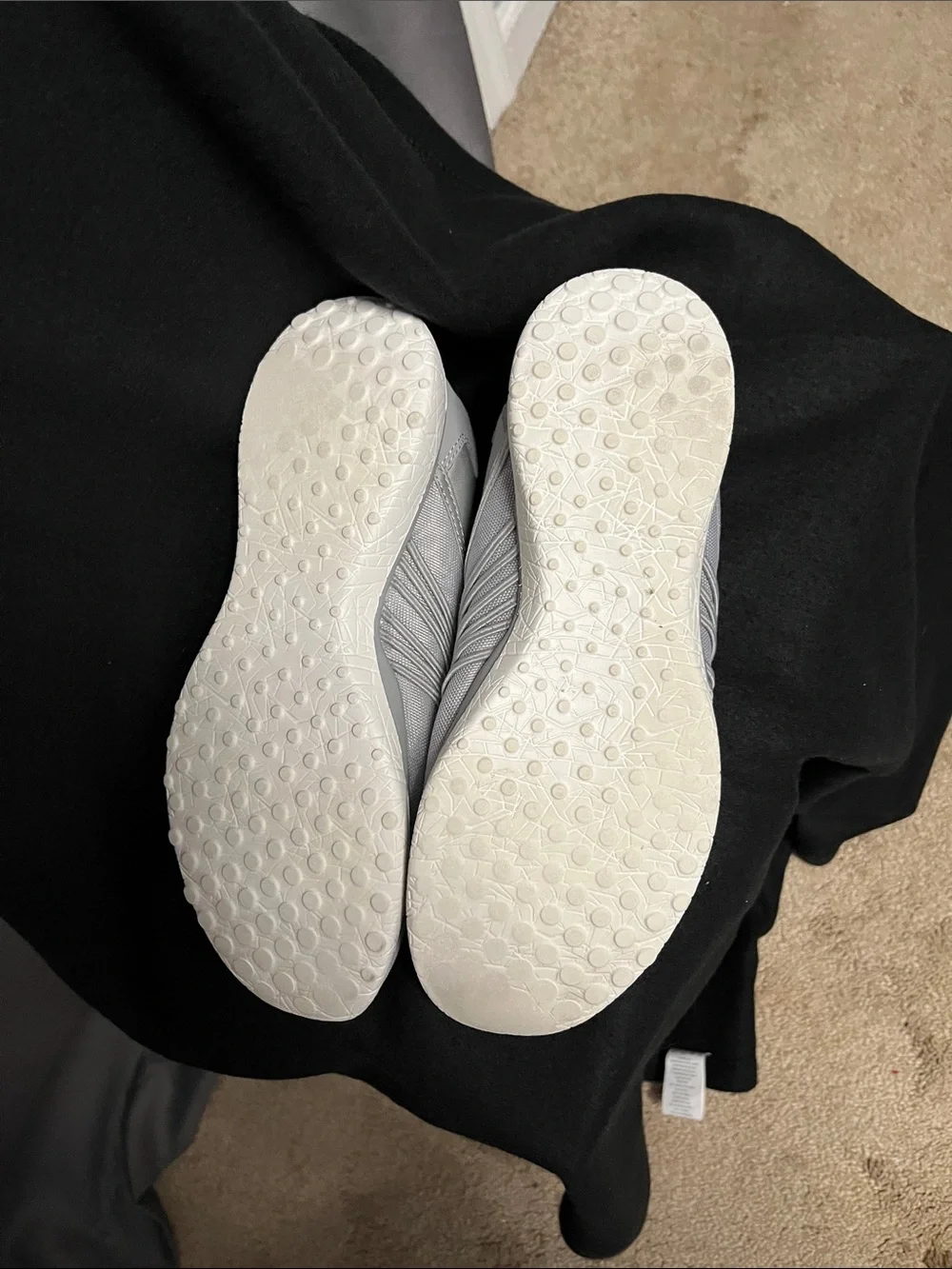 Skechers Light Gray Slip-On Espadrille Memory Foam Shoes